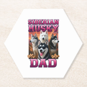 Dessous-de-verre En Papier Sibérien Husky