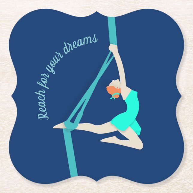 Dessous-de-verre En Papier Soies aériennes (Devant)