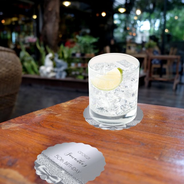 Dessous-de-verre En Papier Soirée d'anniversaire élégante Arc (Créateur téléchargé)