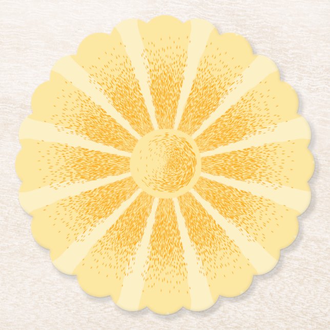 Dessous-de-verre En Papier Soleil (Devant)