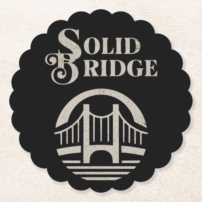 DESSOUS-DE-VERRE EN PAPIER SOLID BRIDGE (Devant)