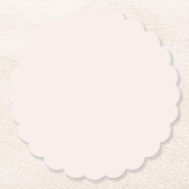 Dessous-de-verre En Papier solide rose lait (Devant)