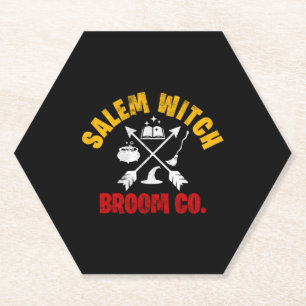 Dessous-de-verre En Papier Sorcière d'Halloween