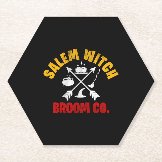 Dessous-de-verre En Papier Sorcière d'Halloween (Devant)