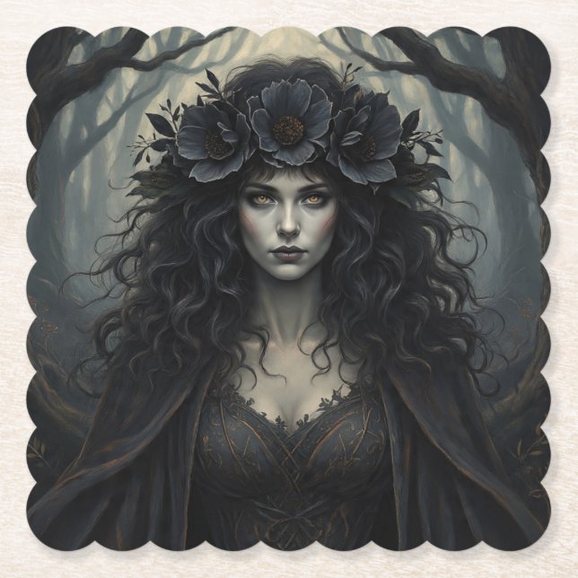 Dessous-de-verre En Papier SorcièreAutomne (Devant)