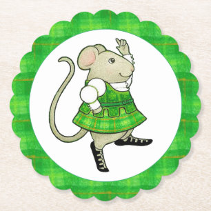 Dessous-de-verre En Papier SOURIS DE JIG IRLANDAIS Dessous de verre en papier