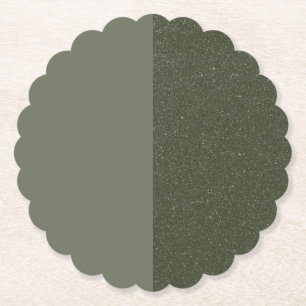 Dessous-de-verre En Papier Sous-assiette en papier vert mousse moderne de Spl