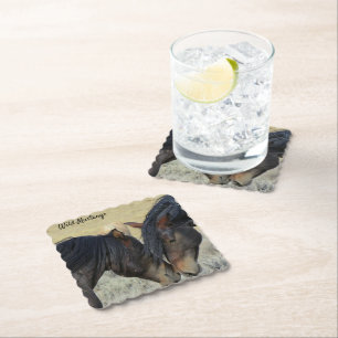 Dessous-de-verre En Papier Sous-verres en papier à thème chevalin