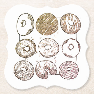 Dessous-de-verre En Papier Sous-verres en papier en forme de support de KNIT 