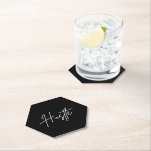 Dessous-de-verre En Papier Sous-verres en papier motivationnels - Citation Hu
