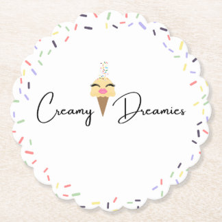 Dessous-de-verre En Papier Sous-verres en papier pour boisson Creamy Dreamies