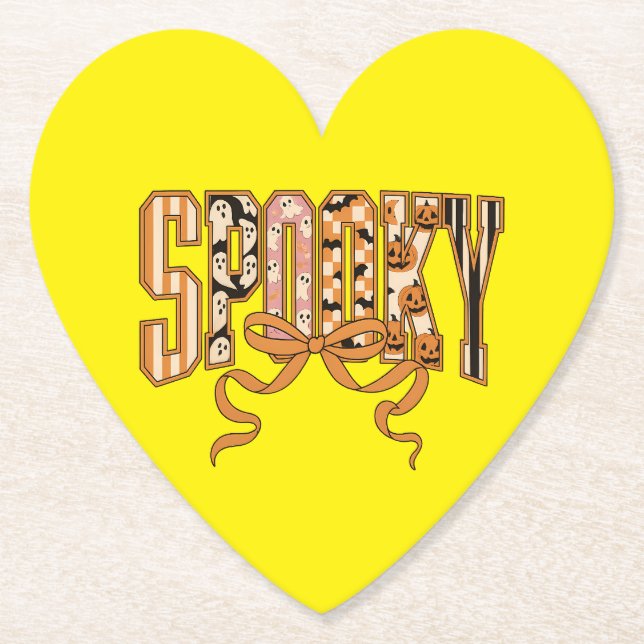 Dessous-de-verre En Papier Spooky Coquette Halloween Aesthetic-66166 (Devant)