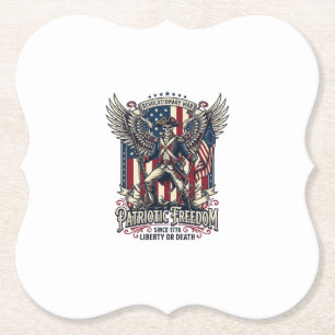 Dessous-de-verre En Papier Squelette de guerre révolutionnaire patriotique so