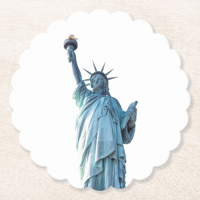 Dessous-de-verre En Papier Statue de la liberté (Devant)
