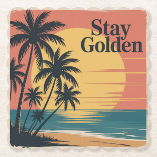 Dessous-de-verre En Papier Stay Golden