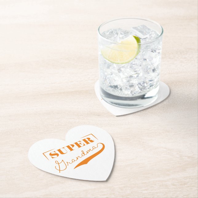 Dessous-de-verre En Papier Super grand-mère (En situation)