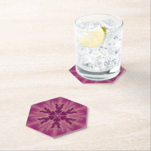 Dessous-de-verre En Papier Superbes teintes violettes de fleurs exotiques