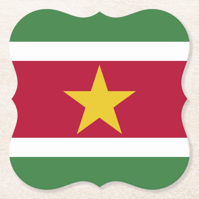 Dessous-de-verre En Papier Suriname Flag (Devant)