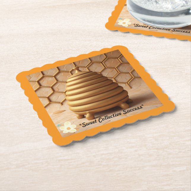 Dessous-de-verre En Papier "Sweet Community Bond" (Incliné)