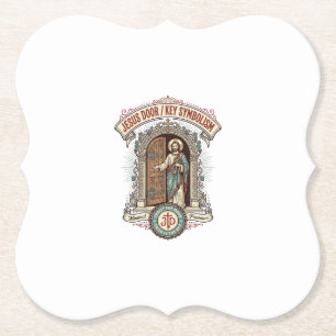 Dessous-de-verre En Papier Symbolisme de la clé de la porte de Jésus Symbolis