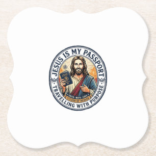 Dessous-de-verre En Papier T-shirt de missions mondiales missionnaire Jésus c