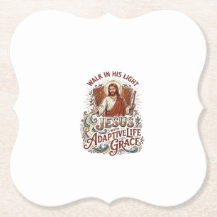 Dessous-de-verre En Papier T-Shirt Encouragement pour Handicapés Jésus Inspir