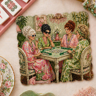 Dessous-de-verre En Papier Tapis de jeu Mahjong Roper Romp Coaster