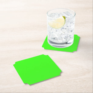 Dessous-de-verre En Papier Tapis de papier de billet vert néon