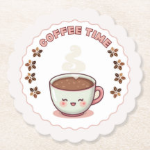 Tapis de verre mignon kawaii pour la pause café