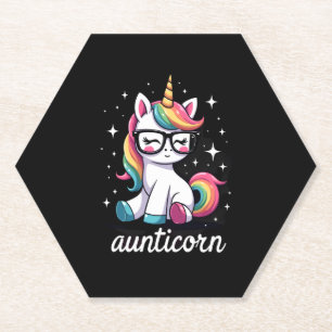 Dessous-de-verre En Papier Tatie Licorne Tata Dabant Licorne Tatie Tante Noël