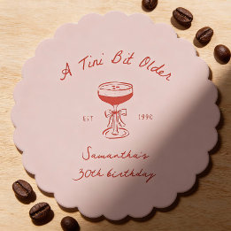 Dessous-de-verre En Papier Tini Bit Older Espresso Martini Gribouillage Anniv