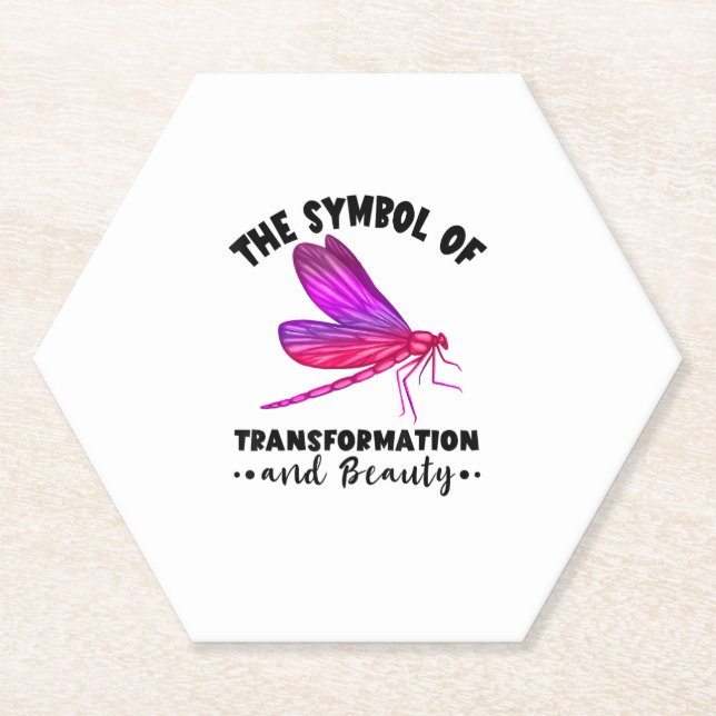 Dessous-de-verre En Papier Transformation Beauty Nature Insect Dragonflies Dr (Devant)