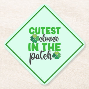 Dessous-de-verre En Papier Trèfle le plus mignon du patch-61106