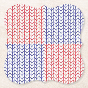 DESSOUS-DE-VERRE EN PAPIER TRICOTÉ AMÉRICAIN