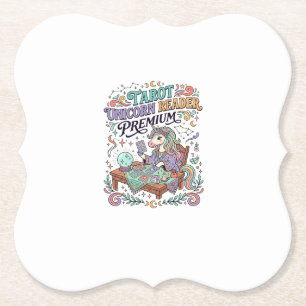Dessous-de-verre En Papier Tunique de licorne de Tarot de licorne Premium Kaw
