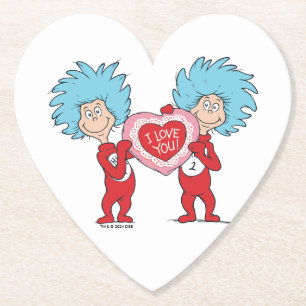 Dessous-de-verre En Papier Une Chose Deux Je T'Aime