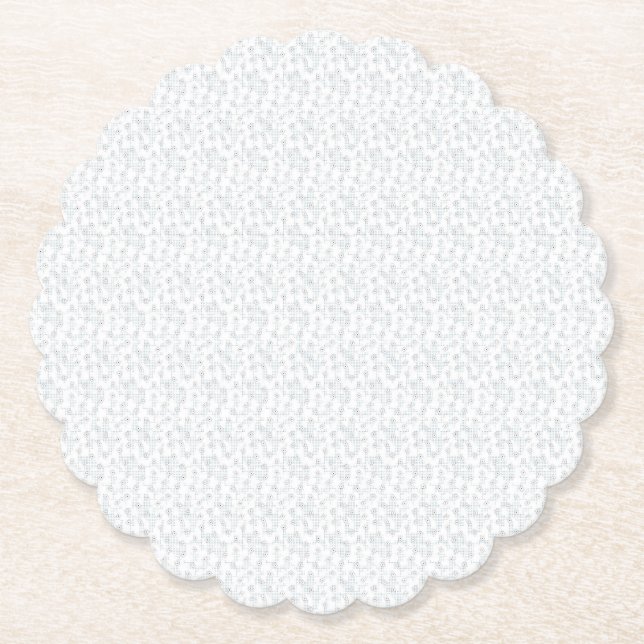 Dessous-de-verre En Papier Une surface complètement blanche et sans caractéri (Devant)