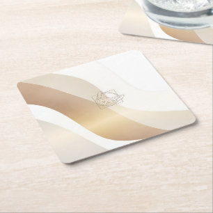 Dessous-de-verre En Papier Vagues calmes du désert avec Fennec Essence Se m