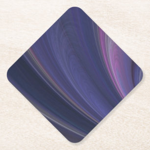 Dessous-de-verre En Papier Vagues de sable douces violettes