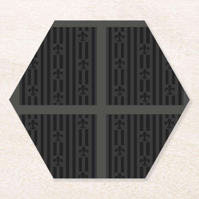 Dessous-de-verre En Papier Velvet noir (Devant)