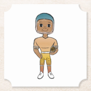 Dessous-de-verre En Papier vintage retro rainbow player ombre