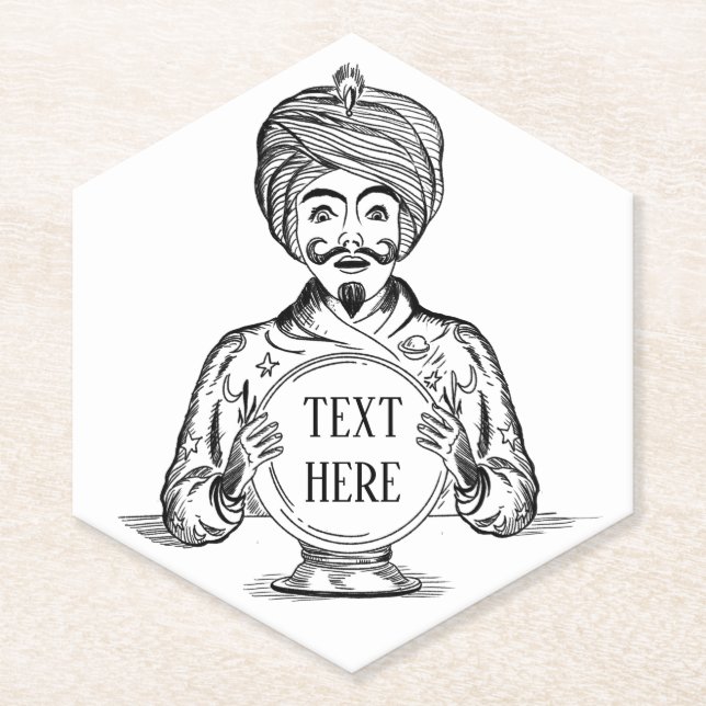 Dessous-de-verre En Papier Votre futur "texte de Personnaliser" (Devant)