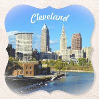 Dessous-de-verre En Papier Vue sur la rivière Sunny Cleveland