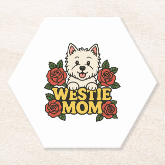 Dessous-de-verre En Papier Westie Mom