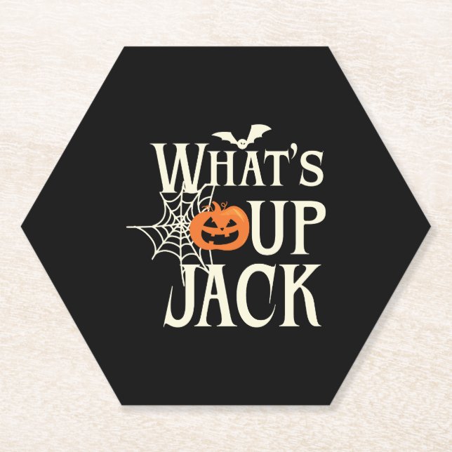 Dessous-de-verre En Papier What's Up Jack Halloween (Devant)