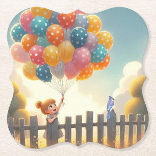 Dessous-de-verre En Papier Whimsical/mignon ballon art