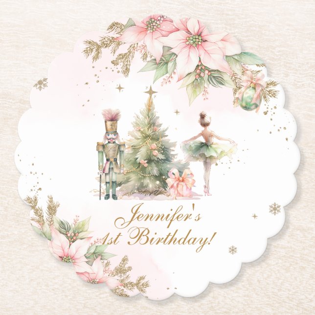 Dessous-de-verre En Papier Whimsical Winter Onederland the Nutcracker (Devant)