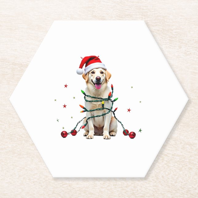 Dessous-de-verre En Papier White Boxer Dog Ugly Christmas Sweater Funny Xmas  (Devant)