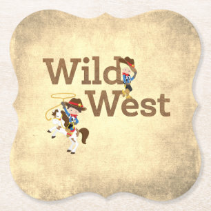 Dessous-de-verre En Papier Wild West Cowpoke Dessous de verre papier