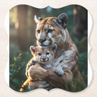 Dessous-de-verre En Papier  Wildlife Animal Coaster, Safari Home Decor.